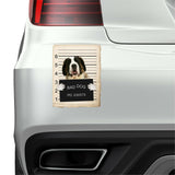 Saint Bernard Mugshot Bad Dog Fridge refrigerator Car Magnet