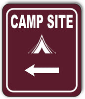 CAMP SITE DIRECTIONAL ARROW TRAIL 8 Variations Metal Aluminum composite sign