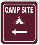 CAMP SITE DIRECTIONAL ARROW TRAIL 8 Variations Metal Aluminum composite sign