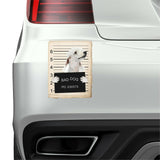 Bedlington Terrier Mugshot Bad Dog Fridge refrigerator Car Magnet