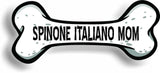 Dog Mom Spinone Italiano Bone Car Magnet Bumper Sticker 3"x7"