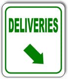 DELIVERIES DIRECTIONAL UP BLACK Arrow Variations Metal Aluminum composite sign