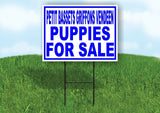 Petit Bassets Griffons Vendeen PUPPIES FOR Yard Sign Road with Stand LAWN SIGN