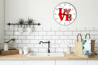 I Love Ham Love Park Funny Kitchen Living room Wall Clock