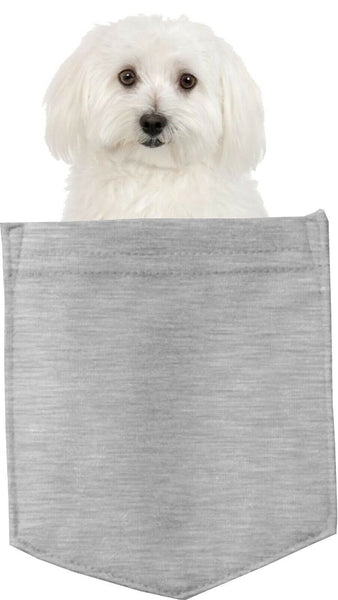 Bichon Frises Dog in pocket Fridge Car Magnet Bumper Sticker App size 4"x7"