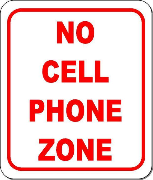 No cell phone zone SIGN Size Options available school field keep children SAFE