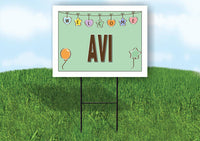AVI WELCOME BABY GREEN  18 in x 24 in Yard Sign Road Sign with Stand