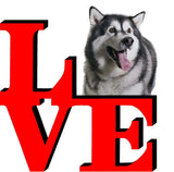Alaskan Malamute Love Park Cute Dog Fridge Refrigerator Car Magnet
