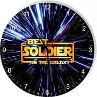 Best Soldier in the Star Galaxy Space Kitchen Living room Wall Clock