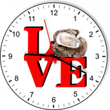 I Love Oysters Love Park Funny Kitchen Living room Wall Clock