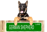 LHASA APSO LANE 24"x6 ALUM COMPOSITE SIGN