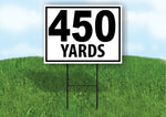 450 YARDS DISTANCE MARKER TARGET RUNNING Plastic Yard Sign ROAD SIGN with Stand
