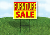 FURNITURE SALE RED YELLOW Plastic Yard Sign ROAD SIGN with Stand