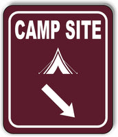 CAMP SITE DIRECTIONAL ARROW TRAIL 8 Variations Metal Aluminum composite sign
