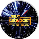 Best Geologist in the Star Galaxy Wars Space Kitchen Living room Wall Clock