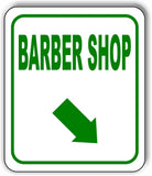 BARBER SHOP DIRECTIONAL GREEN 8 Arrow Variations Metal Aluminum composite sign