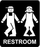 Funny bathroom sign 8 1/2 X 10 RESTROOM SIGN Aluminum men women I have to pee