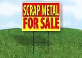 SCRAP METAL FOR SALE Yard Sign with Stand LAWN SIGN