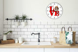 Beagle Love Park Cute Puppy Dog kitchen living room Wall Clock