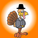 Pin The Hat on The Turkey Party Thanksgiving Game Large 24" x 24"