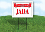 JADA CONGRATULATIONS RED BANNER 18in x 24in Yard sign with Stand