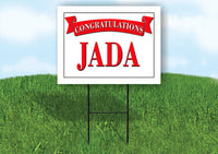 JADA CONGRATULATIONS RED BANNER 18in x 24in Yard sign with Stand