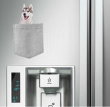 Siberian Husky Dog in pocket Fridge Car Magnet Bumper Sticker App size 4"x7"