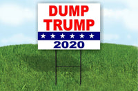 DUMP TRUMP 2020 ANTI Donald Trump Yard Sign ROAD SIGN with stand