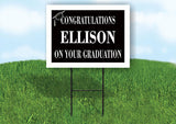 ELLISON CONGRATULATIONS GRADUATION 18 in x 24 in Yard Sign Road Sign with Stand