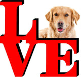 Golden Retriever Dog Love Park Dog Fridge Refrigerator Car Magnet