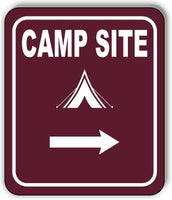 CAMP SITE DIRECTIONAL ARROW TRAIL 8 Variations Metal Aluminum composite sign
