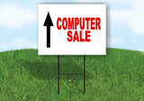 Computer SALE RED STRAIGHT ARROW Yard Sign with Stand LAWN SIGN