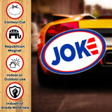 JOKE Joe Biden worst President Car magnet Magnetic Bumper Sticker Donald Trump