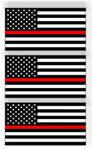 3 Thin Red Line American Flag Car MAGNET Magnetic Bumper Sticker firefighter