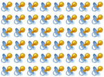 48 pacifiers decals for use with Pin the Pacifier on the Baby  Shower Game Party