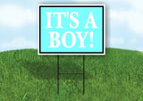 IT'S A BOY LIGHT BLUE Yard Sign with Stand LAWN SIGN