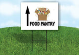 FOOD PANTRY STRAIGHT ARROW Yard Sign with Stand LAWN SIGN