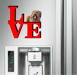 Briard Dog Love Park Cute Dog Fridge Refrigerator Car Magnet