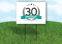 30 year anniversary Yard Sign Road with Stand LAWN SIGN