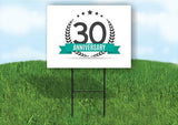 30 year anniversary Yard Sign Road with Stand LAWN SIGN