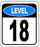 LEVEL 18 PARKING GARAGE Metal Aluminum composite sign