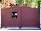 800 Yards Distance Marker Running Race  Marathon BLACK  Aluminum Composite Sign