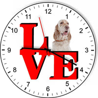 English Setter  Cute Puppy Dog kitchen living room Wall Clock
