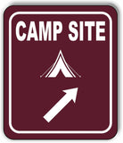 CAMP SITE DIRECTIONAL ARROW TRAIL 8 Variations Metal Aluminum composite sign