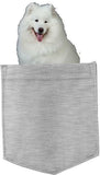 Samoyed Dog in pocket Fridge Car Magnet Bumper Sticker App size 4"x7"