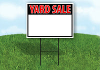 YARD SALE BLANK WRITE YOUR MESSAGE Yard Sign Road with Stand LAWN SIGN