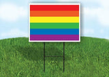 PRIDE FLAG Yard Sign Road with Stand LAWN POSTER