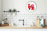 I Love Doughnuts Love Park Funny Kitchen Living room Wall Clock