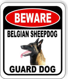 BEWARE BELGIAN SHEEPDOG GUARD DOG Metal Aluminum Composite Sign