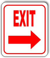EXIT RIGHT ARROW Sign metal outdoor sign parking lot sign long lasting
